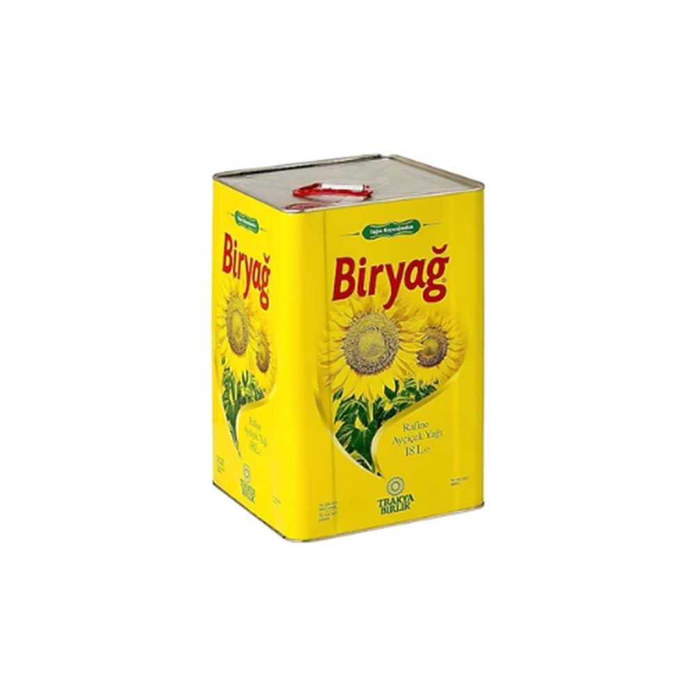 BİRYAĞ AYÇİÇEK YAĞI TENEKE 18 LT