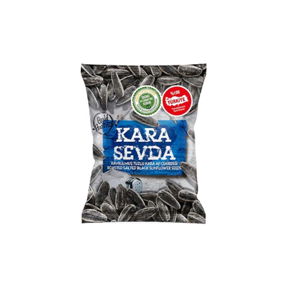 KARA SEVDA BOLTUZLU SİYAH AY ÇEKİRDEĞİ 135GR(KOLİ İÇİ 20)