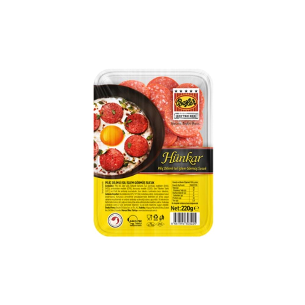 BEŞLER HÜNKAR DİL SUCUK 220 GR
