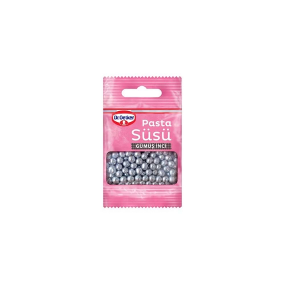 DR.PASTA SÜSÜ GÜMÜŞ İNCİ 10 GR(PAKET İÇİ 25 AD)