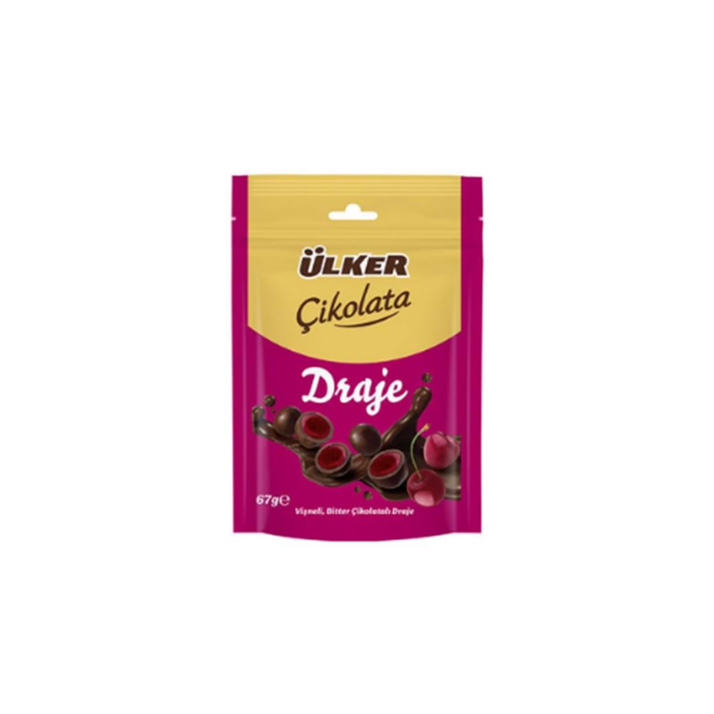 ÜLKER ÇİK.VİŞNE DRAJE 67 GR ( PAKET İÇİ 14 )