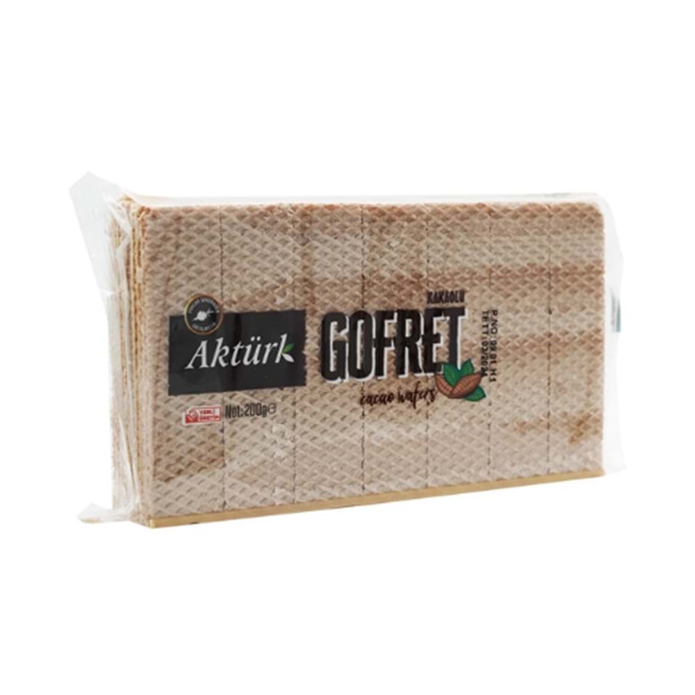 AKTÜRK GOFRET KAKAOLU 200 GR