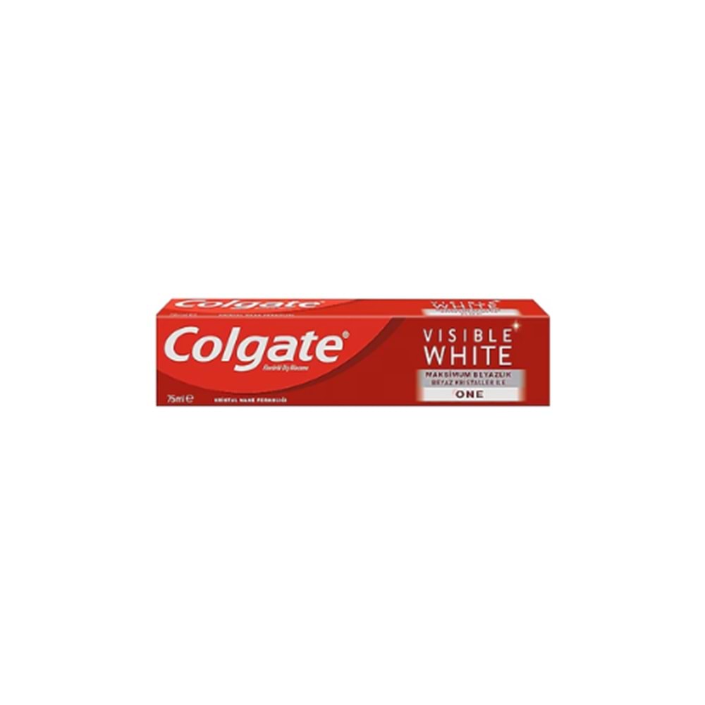 COLGATE DİŞ M.VISIBLE WHİTE 75 ML(PAKET İÇİ 48 AD)