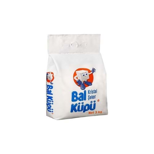 BALKÜPÜ TOZ ŞEKER 3 KG (KOLİ İÇİ 10 AD)