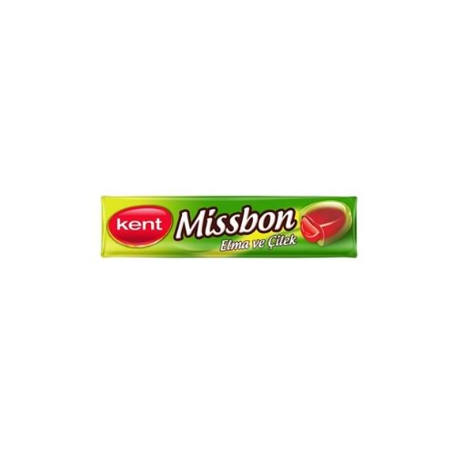 KENT MİSSBON ELMA ÇİLEK 43 GR(PAKET İÇİ 24 AD)