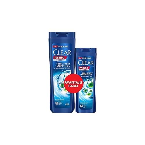 CLEAR MEN COOL SPORT 350ML( PAKET İÇİ 5 AD)