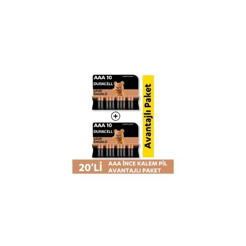 DURACELL İNCE 1 AD (PAKET İÇİ 24 AD)