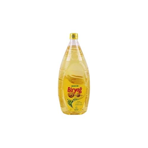 BİRYAĞ AYÇİÇEK YAĞI PET 2 LT(KOLİ İÇİ 12 AD)