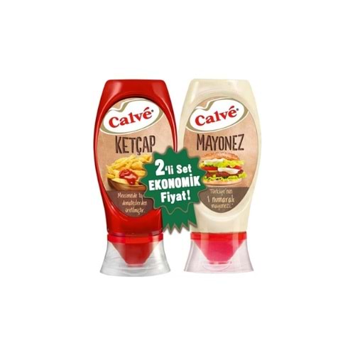 CALVE SET MAYONEZ 350 GR KETÇAP 400 GR (KOLİ İÇİ 8 AD)
