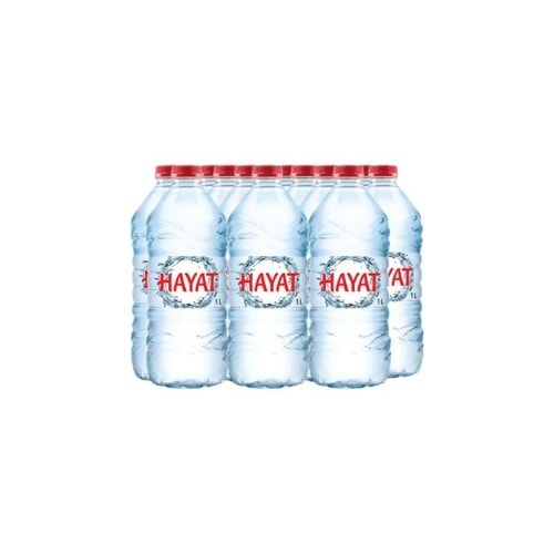 HAYAT SU 1 LT (KOLİ İÇİ 12 AD)
