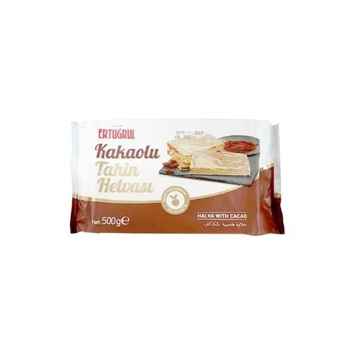 ERTUĞRUL HELVA KAKAOLU 500 GR(KOLİ İÇİ 12 AD