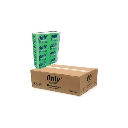 DİSPENSER PEÇETE ONLY 200 LÜ(KOLİ İÇİ 18 AD)