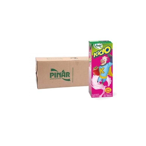PINAR KİDO ÇİLEKLİ SÜT 180 ML ( KOLİ İÇİ 27 AD)