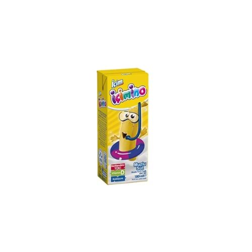 İÇİMİNO SÜT AROMALİ MUZLU 180 ML(KOLİ İÇİ 27 AD)