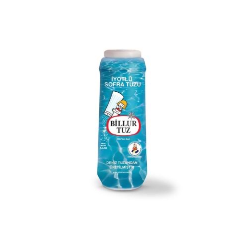 BİLLUR TUZ TUZLUKLU PVC 500 GR(KOLİ İÇİ 20 AD)