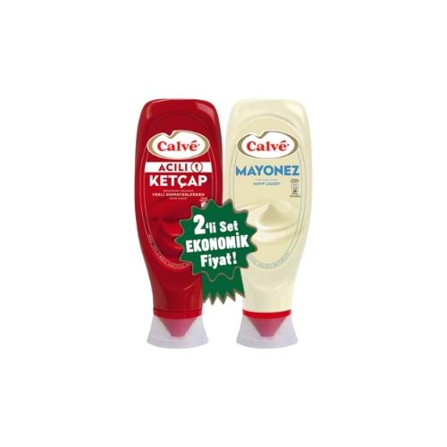 CALVE SET ACILI MAYONEZ 540 GR KETÇAP 600 GR (KOLİ İÇİ 8 AD)