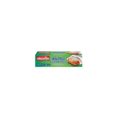 EKOMİS KİLİTLİ BUZDOLABI POŞETİ-YENİ(KOLİ İÇİ 24 AD)