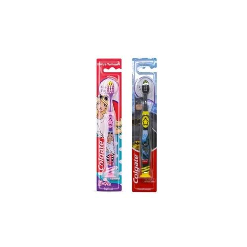 COLGATE DİŞ FIRÇ. BARBİE-BATMAN 5+EKSTRA YUMUŞAK (PAKET İÇİ 12 AD)