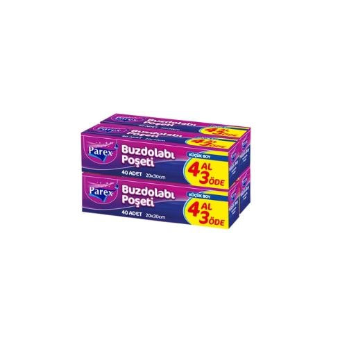 PAREX BUZD. POŞETİ KÜÇÜK BOY 4 AL 3 ÖDE(PAKET İÇİ 12 AD)