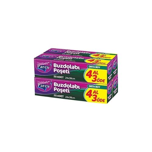 PAREX BUZD. POŞETİ ORTA BOY 4 AL 3 ÖDE(PAKET İÇİ 12 AD)