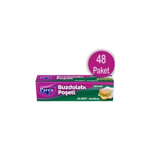 PAREX BUZDOLABI POŞETİ ORTA BOY (PAKET İÇİ 48 AD)