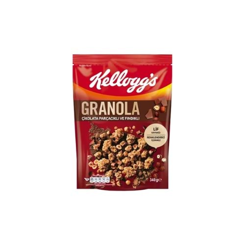 KELLOGS GRANOLA ÇİK.FINDIK 340GR(KOLİ İÇİ 10 AD)