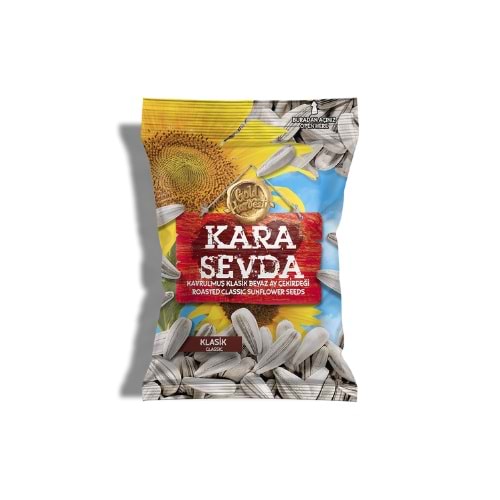 KARA SEVDA KLASİK BEYAZ AY ÇEKİRDEĞİ 85GR(KOLİ İÇİ 20)
