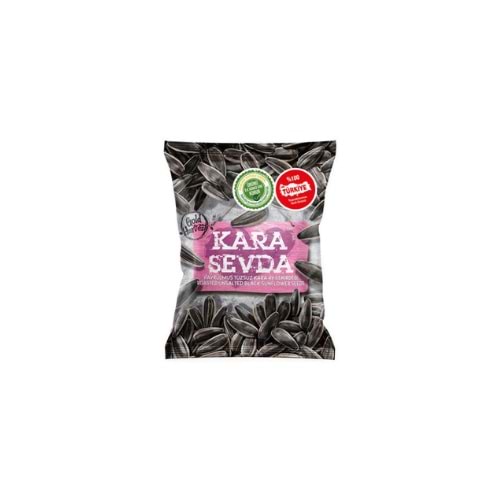KARA SEVDA TUZSUZ SİYAH AY ÇEKİRDEĞİ 225GR(KOLİ İÇİ 14)