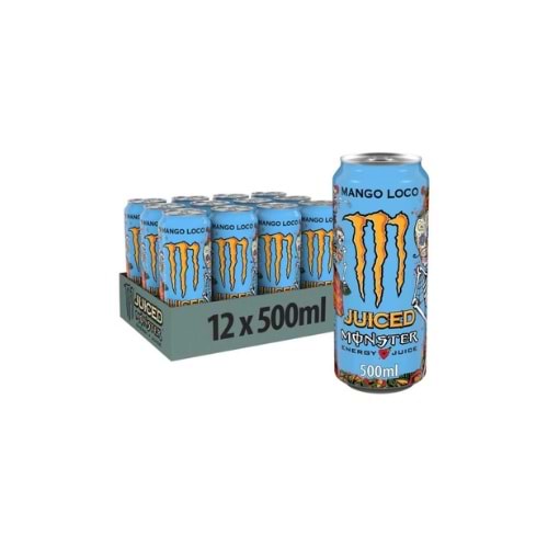 MONSTER SIFIR ŞEKER KUTU 500 ML(12 AD)