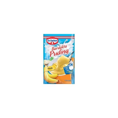 DR.OETKER BARDAKTA PUDİNG 35GR MUZLU(KOLİ İÇİ 12)