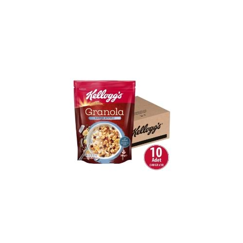KELLOGS GRANOLA MEYVELİ 340GR(KOLİ İÇİ 10 AD)