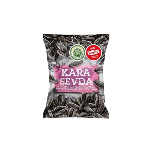 KARA SEVDA TUZSUZ SİYAH AY ÇEKİRDEĞİ 125GR(KOLİ İÇİ 20)