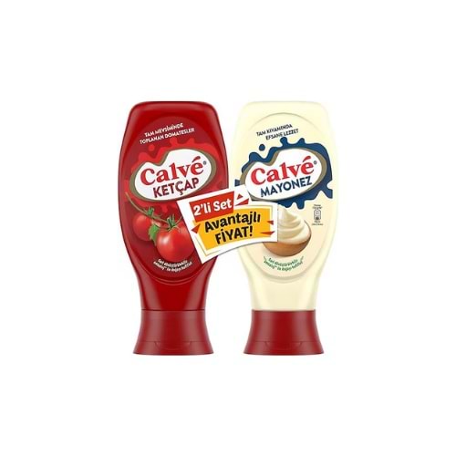 CALVE SET MAYONEZ 380GR KETÇAP 430GR ACILI(KOLİ İÇİ 8 AD)
