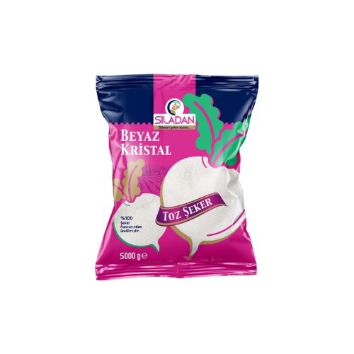 SILADAN TOZ ŞEKER 5 KG (KOLİ İÇİ 4 AD)