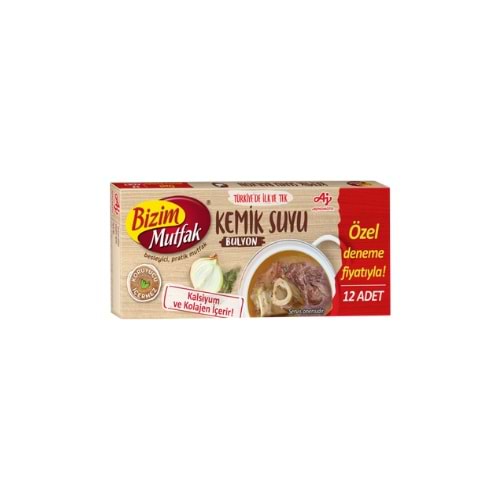 BİZİM KEMİK SUYU BULYON 120GR(KOLİ İÇİ 48)