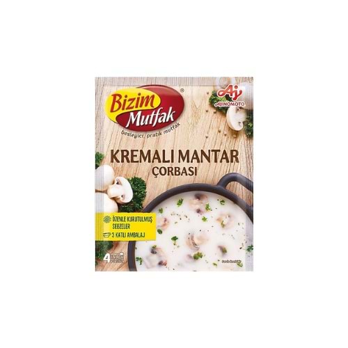 BİZİM ÇORBA KREMALI MANTAR 65GR(KOLİ İÇİ 72)