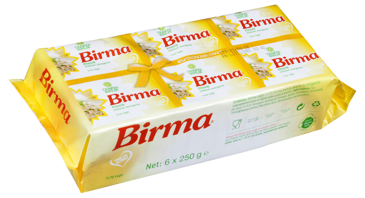 Birma Paket Margarin 6x 250gr