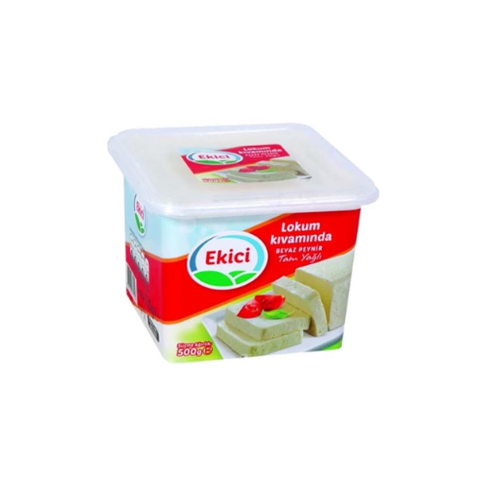 EKİCİ TAM YAĞLI BEYAZ PEYNİR 500 GR(KOLİ İÇİ 8 AD)