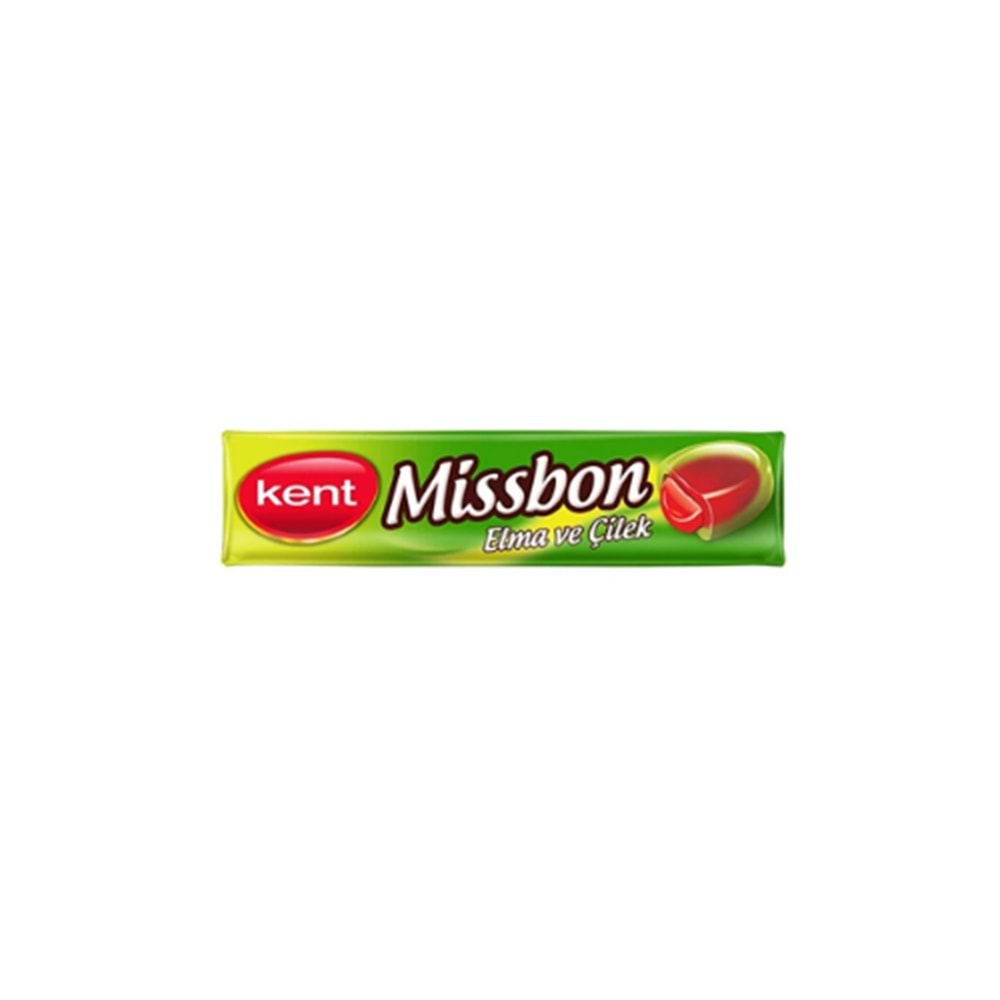 KENT MİSSBON ELMA ÇİLEK 43 GR(PAKET İÇİ 24 AD)
