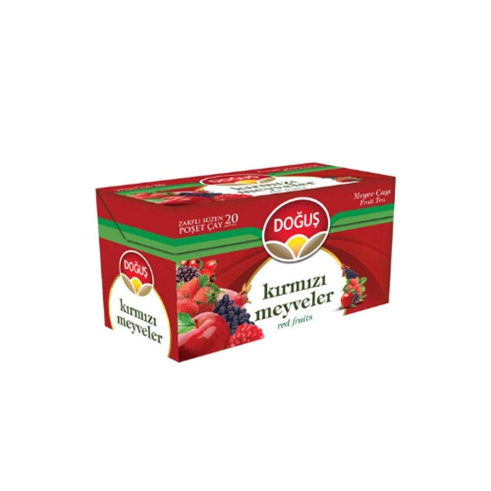 DOĞUŞ KIRMIZI MEYVELER ÇAYI 20 Lİ(KOLİ İÇİ 12 AD)