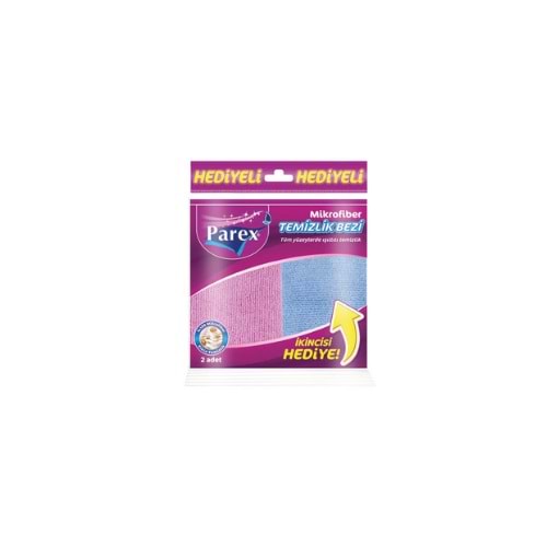 PAREX MİKROFİBER BEZİ (İKİNCİSİ HEDİYELİ)(PAKET İÇİ 12 AD)