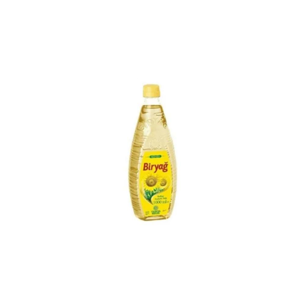 BİRYAĞ AYÇİÇEK YAĞI PET 1 LT (KOLİ İÇİ 20 AD)