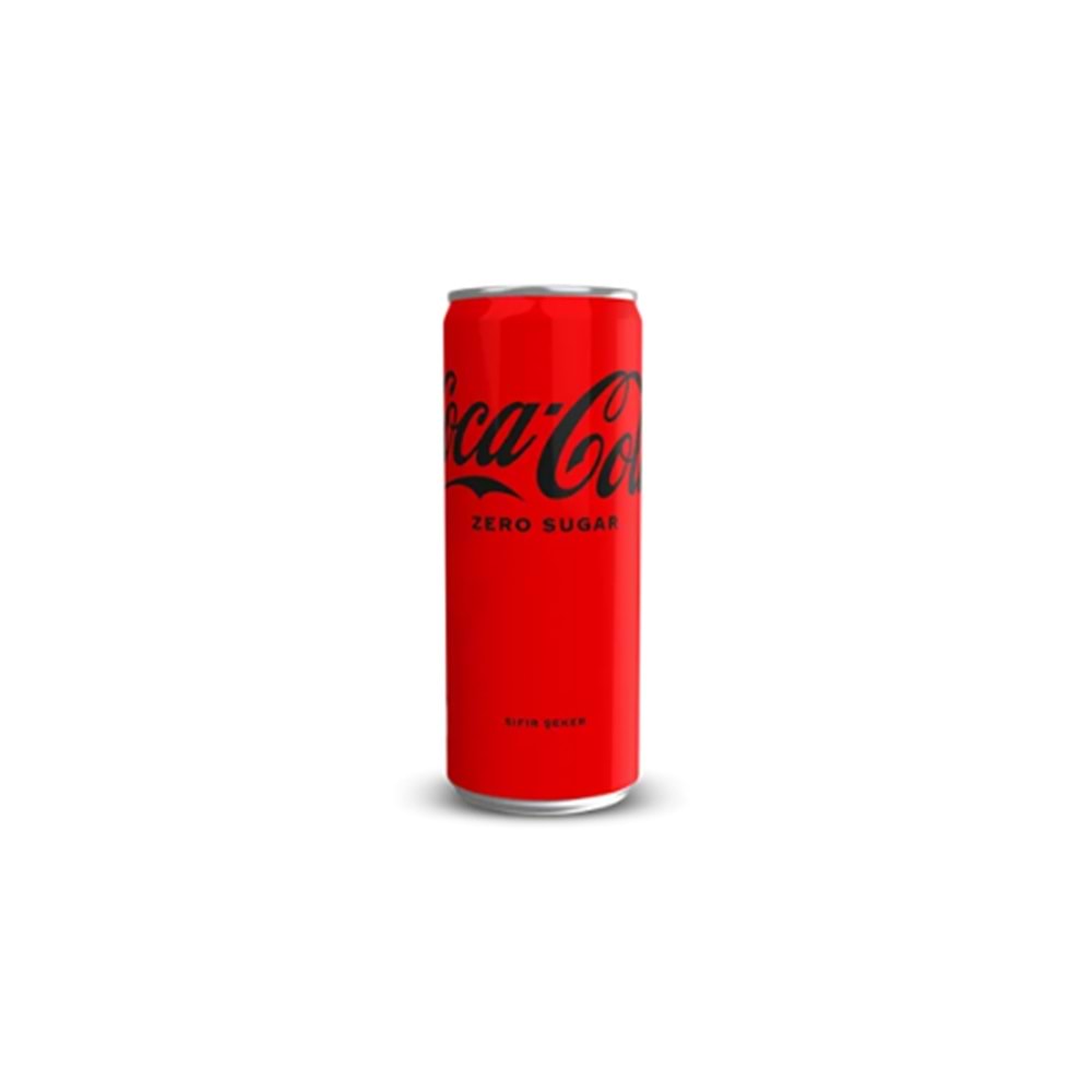 COCA-COLA ZERO KUTU 330ML(KOLİ İÇİ 24 AD