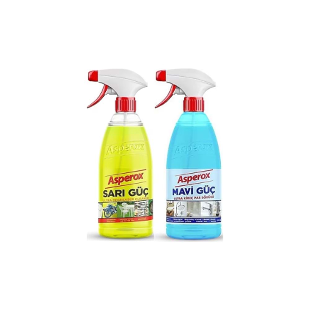 ASPEROX 2 Lİ MAVİ VE SARI GÜÇ 1000 ML (KOLİ İÇİ 6 AD)