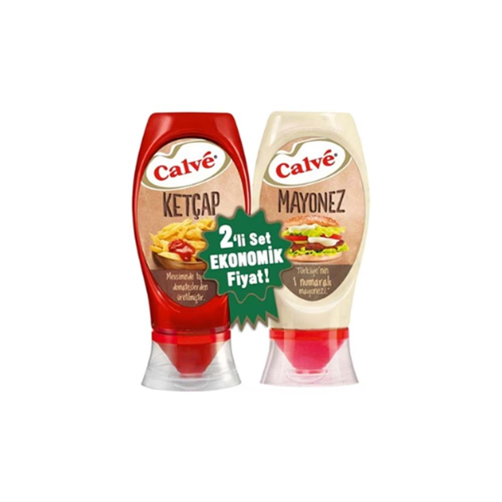 CALVE SET MAYONEZ 350 GR KETÇAP 400 GR (KOLİ İÇİ 8 AD)