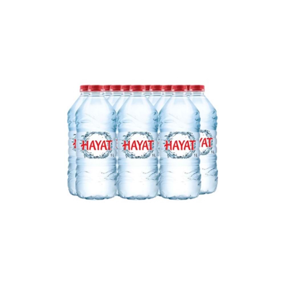 HAYAT SU 1 LT (KOLİ İÇİ 12 AD)