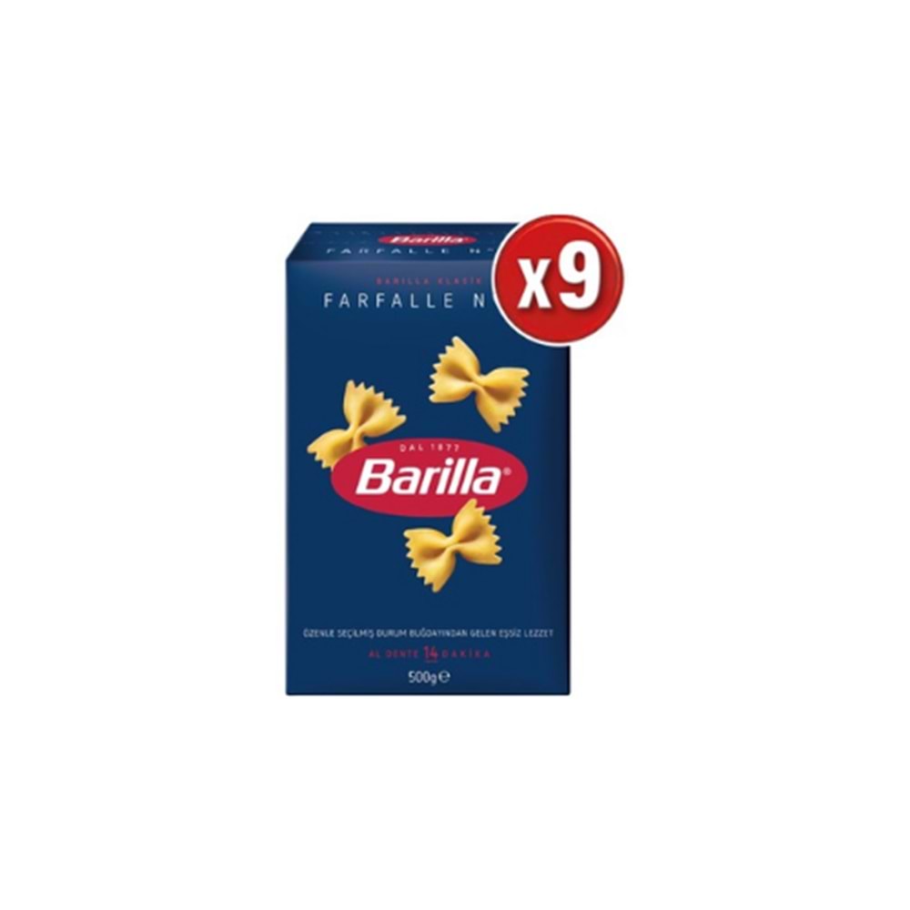 BARİLLA KELEBEK MAK.500GR(KOLİ İÇİ 9)