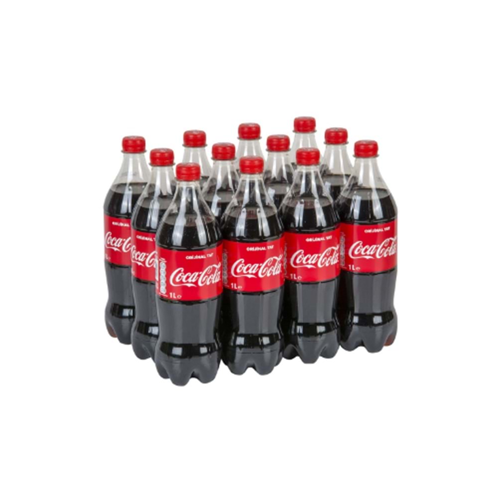 COCA-COLA PET 1 LT (KOLİ İÇİ 12 AD)