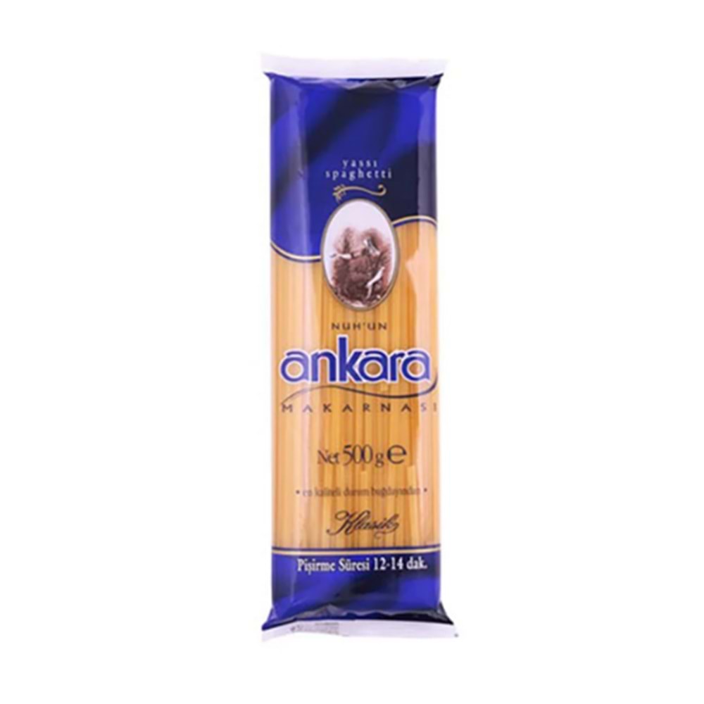 ANKARA ÇUBUK MAKARNA 500 GR (KOLİ İÇİ 20 AD)
