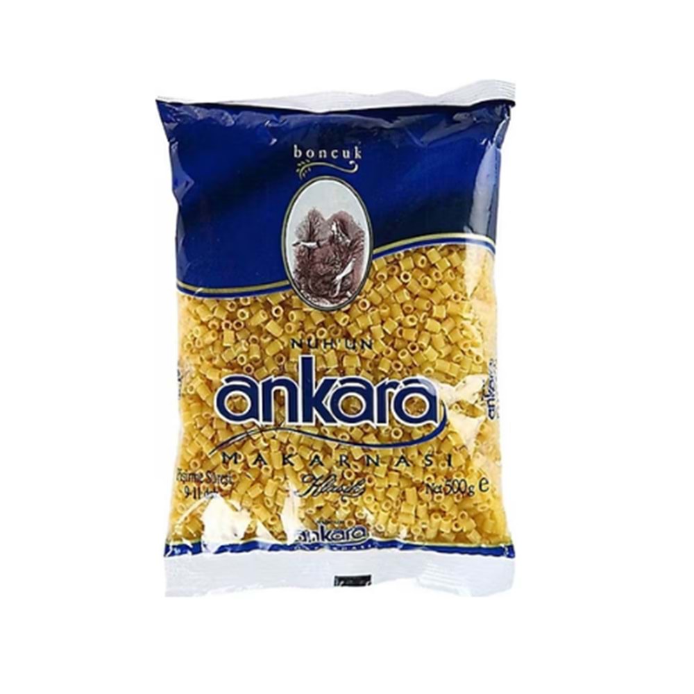ANKARA BONCUK MAKARNA 500 GR (KOLİ İÇİ 20 AD)